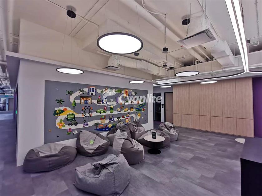 e LED Big round Panel In Singapore Office-1